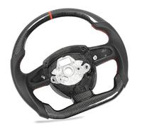 Generic Carbon Fiber Steering Wheel, Arrow Storage Case Steering Wheel Carbon Fiber Leather Red Stitching Racing D Type for S4 S5 RS5 B8 S6 C6 S8 D3