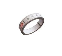Generic Carbon Steel Self Adhesive Measure Tape, 13mm Width, 3m Length, White Metric Scale, Miter Track Tape
