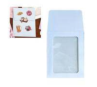 Generic Card Sleeves Fashionable Blue Envelope Style Protector for Sports Cards DIY Design for Personalized Decoration Suitable for Letters Photos 5 X 11 X 8.5cm