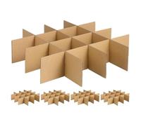 Generic Cardboard Box Divider for Moving Boxes Glassware Protection Grid Design Shipping Partition Inserts 13.19X3.15X0.12 Inches 5 Pack