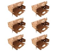 Generic Cardboard Box for Birds 6Pcs with Perforated Handle and Breathable Structure for Small Animal Transport 12.2X8X5.1' Multipurpose Pet Carrier for Business and Festive Gifting