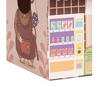 Generic Cardboard Cat House Premium Material Lightweight and Durable Cat Play House for, Safe and Scratching Toy for Indoor Activities (Grocery Store)