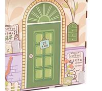 Generic Cardboard Cat House Premium Material Lightweight and Durable Cat Play House for, Safe and Scratching Toy for Indoor Activities (Coffee House)