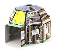 Generic Cardboard Playhouse - Multi-room Castle Play Structure with Periscope - Unisex Kids Build & Play Den