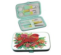 Generic Cardinal Nail Art Bag Set Includes 7 Professional Tools