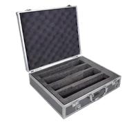 Generic Carry Case Organizer Singing Party Portable Broadcasting Singing Sturdy Professional Storage Box Aluminum Alloy, Black