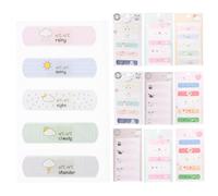 Generic Cartoon Adhesive Bandages with Absorbent Pad Breathable Paper and Plastic Material 10pcs and Non-Stick Wound Design for Wound Care on Arm and Foot