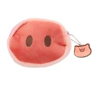 Generic Cartoon Coin Purse Small Wallet Portable Pig Nose Plush Pouch for Women Everyday Carry