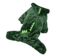 Generic Cartoon Dog Costume, Cute Dinosaur Shape, Stylish, Warm, Easy to Wear, Comfortable Halloween Pet Clothes, Fleece for Cats (Dinosaur L)
