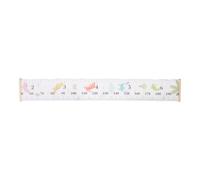 Generic Cartoon Height Chart for Wall, Height Tracker Vibrant Playful Graphics, Cloth and Wood Material, Versatile Hanging Options, for Classroom or Bedroom Growth Measurement