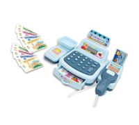 Generic Cash Register Toy Set Interactive Kids Supermarket Checkout Toy with Scanner Role Play Learning Counting Receipt Printing for Children Family Play Plastic Durable Safe Des