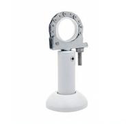 Generic Cast Aluminum Floor Stand Bracket with Adjustable Metal Clamp for Freestanding Heat Emitter Upright Support Compact Round Pedestal Suitable for Wallless Installation