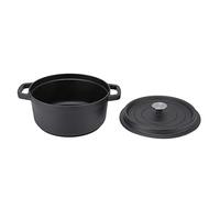 Generic Cast Iron Dutch Oven Pot Large Dual Loop Handle for Stews Soups Ideal for Entertaining 30 X 24 X 15cm