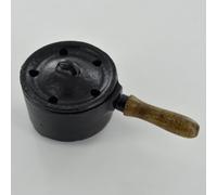 Generic Cast Iron Miniature Burner with Wooden Handle for Loose Incense and Wax Melts, 40201