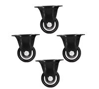 Generic Caster Wheels, Dolly Wheels 4pcs 40mm / 1.57in Quiet and Scratch Heavy Duty Casters for Carts Box/Cover Toolbox Black