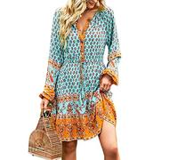 Generic Casual Dress, Long Sleeved Dress One Piece for Business (M)