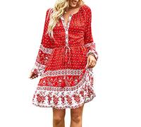 Generic Casual Dress, Long Sleeved Dress One Piece for Business (M)