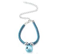 Generic Cat Bell Collar Adjustable Nylon Pet Necklace for Small Cats, Soft Skin-Friendly Collar with Bell for Tracking, Pink/Red/Blue/White, 38cm, for Cats (Jane Lan)