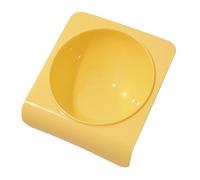 Generic Cat Bowl, Inclined, Odor, Simple Pet Food Bowl, Store Safe (Lemon Yellow)