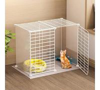 Generic Cat Cage Playpen - Cat Cages Indoor Cat Enclosure Detachable Metal DIY Cat Cages Kennels Cat Crate Cat Condo Dog Crates for Small Dogs Portable Yard Fence - for Small Animal, Puppies, Kittie(7