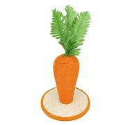 Generic Cat Carrot Scratching Post with Durable Sisal Rope for Indoor Cats and Kittens - Space Saving Design, 25x25cm