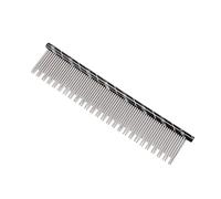 Generic Cat Comb Open Knot Design Reusable Stainless Steel Hair Removal Tool for All Breeds 16 X 3.3cm (Black)