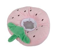 Generic Cat Cone Collar Cute Fruit Design Adjustable for Surgery Recovery Kittens Pink 7.5x6.3x1.8in