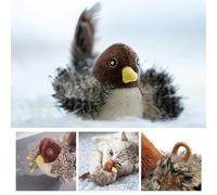 Generic Cat Feather Toy, Simulated Chirping Bird, Flapping Bird Cat Exercise Toy, Indoor