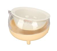 Generic Cat Food Bowl, Cat Bowls For Indoor Ceramic Raised Pet Dish with Tilted Stand For Small Dog, Faced, Kitten, Microwave and Dishwasher Safety (Yellow)