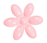 Generic Cat Food Bowl Petal Shaped for Kittens and Small Cats Durable Easy to Clean Plastic 1 Unit (Pink)