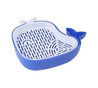 Generic Cat Grass Planter, Whale Shaped Layered Design, Hydroponic Cat Grass Pot, Blue, 16.5*14.5*4.5cm/6.5*5.71*1.77inch, Indoor