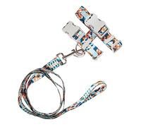 Generic Cat Leash, Alloy Rotating Buckle, Adjustable Anti-Rust Stylish Nylon, Easy to Put On and Take Off, Cat Harness Leash for Small Pet Supplies (S size)