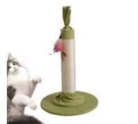 Generic Cat Scratching Post - Candy Design Cat Scratching Post Large Cat Scratching Post for House Cats | 53 cm Scratching Posts with Hanging Feather Toy, Interactive Cat Toy