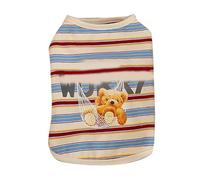 Generic Cat Shirt, Soft Pet Striped Vest, Lightweight, Cute, Breathable, Easy to Wear, For Summer (S)
