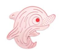 Generic Cat Slow Feeder Silicone Puzzle Feeder for Small to Medium Dogs and Cats Lick Mat Anxiety Relief 20x15cm Safe and Durable (Pink)