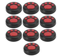 Generic Cat Thumb Grips Cover for/Lite Soft Texture Joystick Rocker Cap, 10 Pack Red/Blue/White/Pink/Green Claw on Black Silicone Cap for Easy Control (Red claws on black)