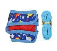 Generic Cat Vest Harnesses and Leash Stylish Cartoon Dinosaur Design for Small Animals Outdoor Activities 1 X Harness and 1 X Leash (S)
