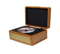 Generic CD Player Portable Music Player Wood and ABS BT 5.0 with USB TF Playback 2 Built in Speakers 2000mA Battery Remote Control for Home Travel Music Lovers (Khaki)
