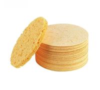 Generic Cellulose Facial Cleansing Sponge Pad Compressed Face Sponges Exfoliating Face Sponge for Makeup Remover Skin Massage, 30Pcs, 60x60x6mm