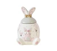 Generic Ceramic Bunny Urn for Ashes, Rabbit Pet Memorial Jar - Small | Cute rabbit-shaped pet memorial jar with airtight seal lid, moisture and dust resistant ceramic urn in 2 sizes.