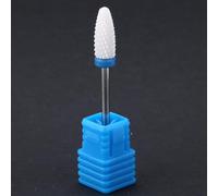 Generic Ceramic Cylinder Shape Nail Drill Bits Set for Manicure Pedicure Grinding for Nail Salon or DIY Home Art Tools (Corn Head M)