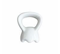 Generic Ceramic Facial Tool Handheld Ringed Shape Compact Design Easy Grip Suitable for Travel Personal Care Home, White
