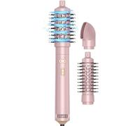 Generic Ceramic Styling Brush, Replaceable Heads with Hot Air 3 in 1 Rotating Dryer, Multifunctional for Drying, Straightening, and Curling, All Hair Types, Ideal