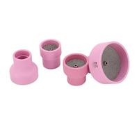 Generic Ceramic Tig-Cup Kit 12# 14# 16# 24# 2.4 Mm Middle Hole Inner Diameter for Welding Equipment Pink