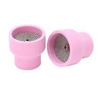 Generic Ceramic TIG Welding Cup Set 2 Pcs High Heat Resistance with Stainless Steel Filter for Various Welding Applications
