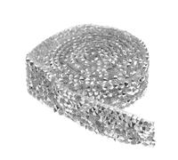 Generic Chain Elegant Cuttable Adhesive Silver and Rhinestone with Backing Resin Material Crystal Rhinestone Trim Holiday for Crafts Decoration