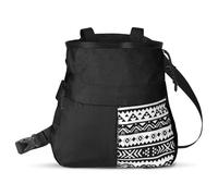 Generic Chalk Bag with Large Capacity and Front Compartment - Designed for Climbers and Outdoor Enthusiasts, Ergonomic Design, 1 X Bag (Large Black)