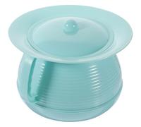 Generic Chamber Pot Portable with Lid Plastic Urinal Pot for Disabled Adults with Non-Slip Base and Handle for Home and Hospital Use