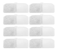 Generic Charcoal Square Carbon Filter Pads 8Pcs for Pet Water Fountain Replacement Compatible with Automatic Dog and Cat Water Dispensers for Home Use