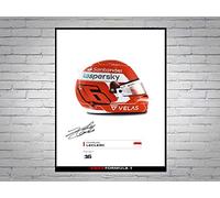 Generic Charles Leclerc 2022 Helmet Signed Poster A4